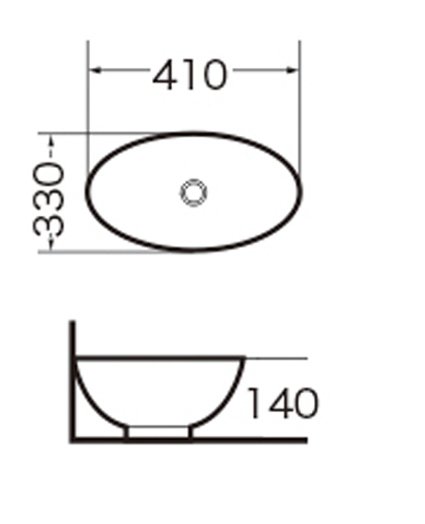 Раковина накладная Grossman GR-3018 (410х330х140)
